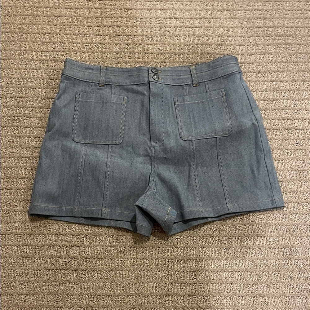 Cinq a Sept Blue Jean Shorts